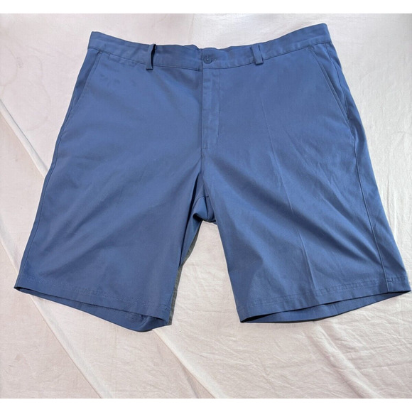 Nike Dri-Fit Golf Shorts Men’s Size 38w Standard Fit 10.5" Inseam Blue Chino - Picture 2 of 7